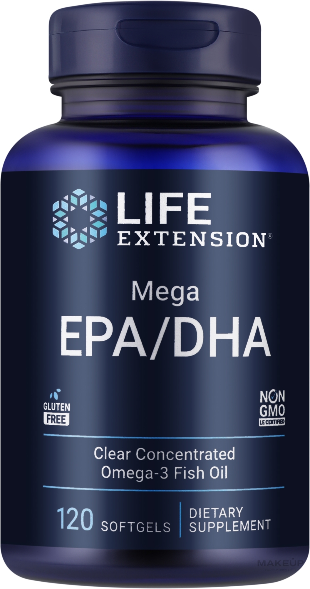 Харчова добавка "Омега-3 + омега-6" - Life Extension Мега EPA/DHA — фото 120шт