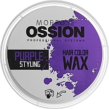 Духи, Парфюмерия, косметика Фиолетовый воск для укладки волос - Morfose Ossion Hair Color Wax Purple Styling