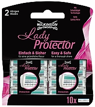 Парфумерія, косметика Змінні касети для гоління, 10 шт. - Wilkinson Sword Lady Protector