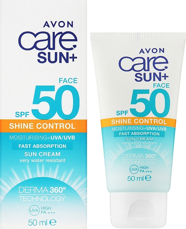 Матувальний сонцезахисний крем для обличчя - Avon Care Sun+ Face Sun Cream — фото N2