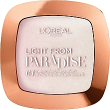 Пудра-хайлайтер для сяяння обличчя - L`Oréal Paris Light from Paradise — фото N1