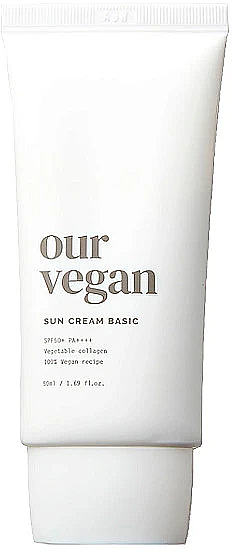 Веганский солнцезащитный крем с коллагеном - Manyo Factory Our Vegan Sun Cream Basic SPF50+ — фото N1