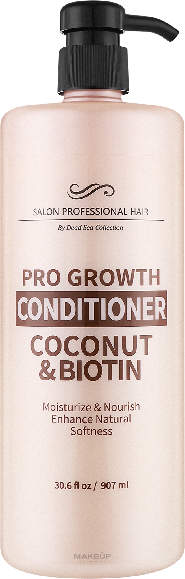 Кондиціонер для волосся з кокосом і біотином та мінералами Мертвого моря - Dead Sea Collection Coconut & Biotin Conditioner — фото 907ml
