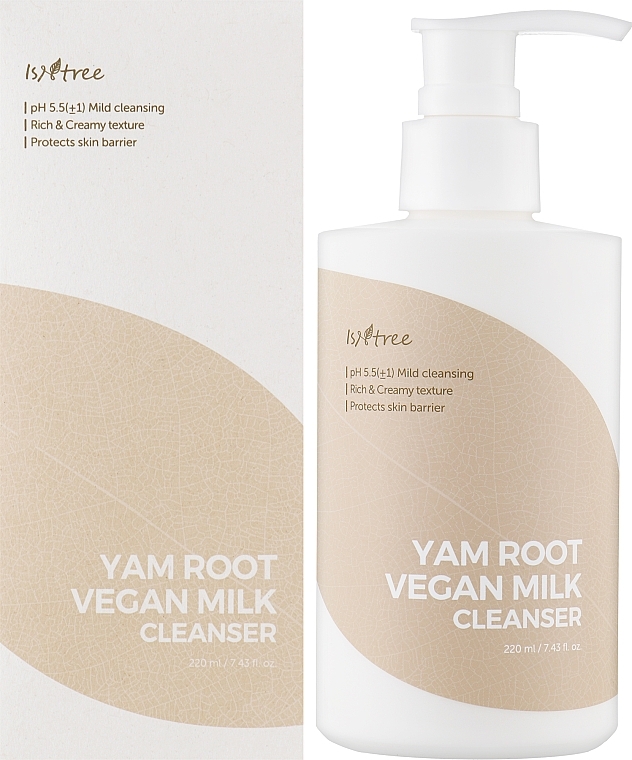 Успокаивающее молочко для очищения лица - IsNtree Yam Root Vegan Milk Cleanser — фото N2