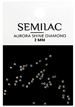 Парфумерія, косметика Стрази для нігтів, 2 mm - Semilac Aurora Shine Diamond