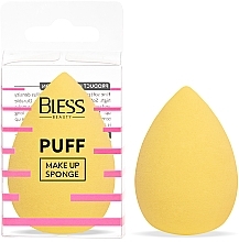 Спонж-крапля, жовтий - Bless Beauty PUFF Make Up Sponge — фото N1