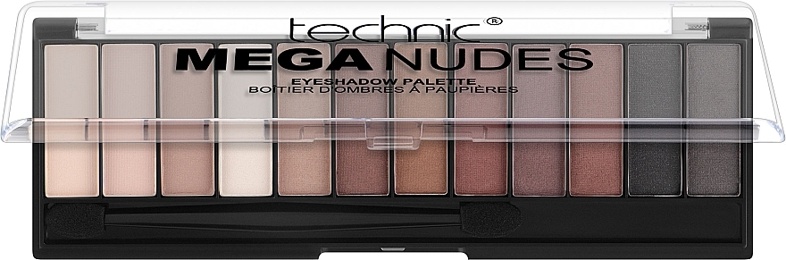 Палетка тіней для очей - Technic Cosmetics Mega Nudes­ Eyeshadow Palette — фото N1