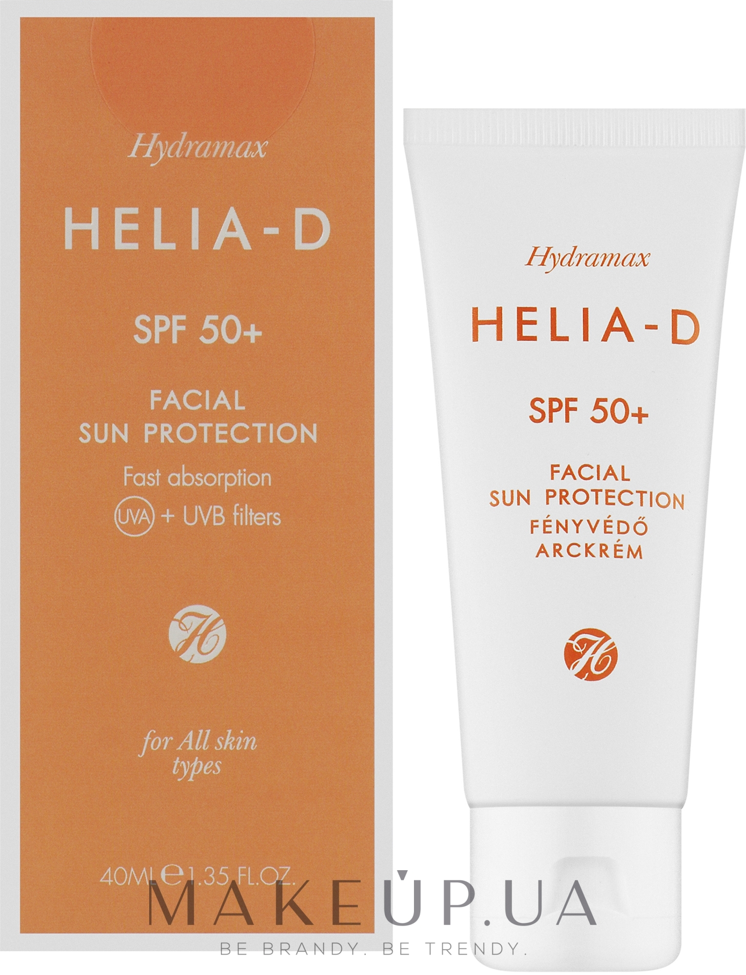 Солнцезащитный крем для лица - Helia-D Hydramax Facial Sun Protection SPF 50+ — фото 40ml