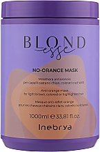 Маска для окрашенных волос, против оранжевого цвета - Inebrya Blondesse No-Orange Mask — фото N3