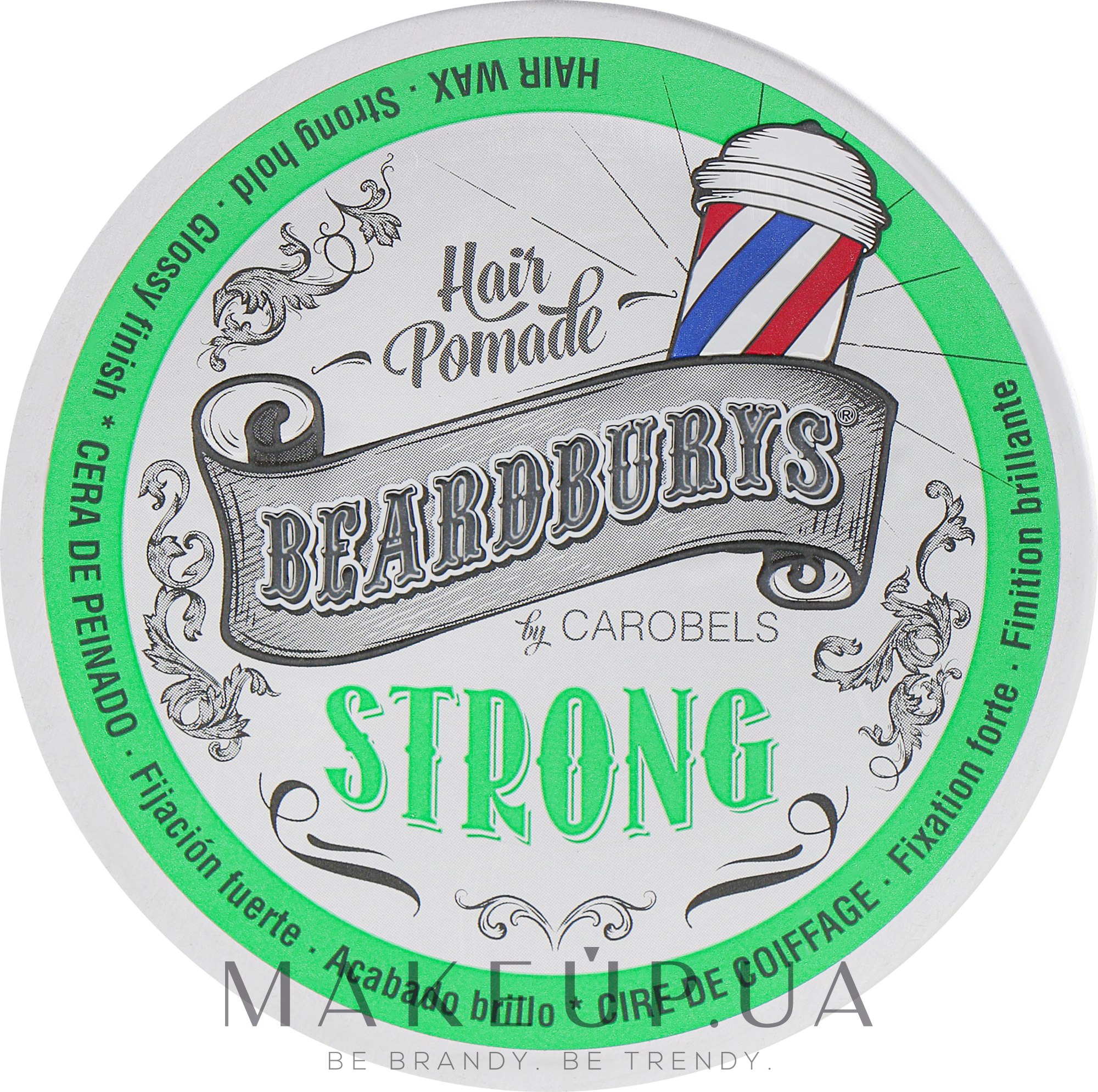 Помада для волос сильной фиксации - Beardburys Strong Wax — фото 100ml