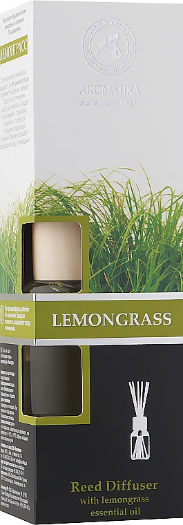 Аромадиффузор c натуральным эфирным маслом "Лемонграсс" - Ароматика
