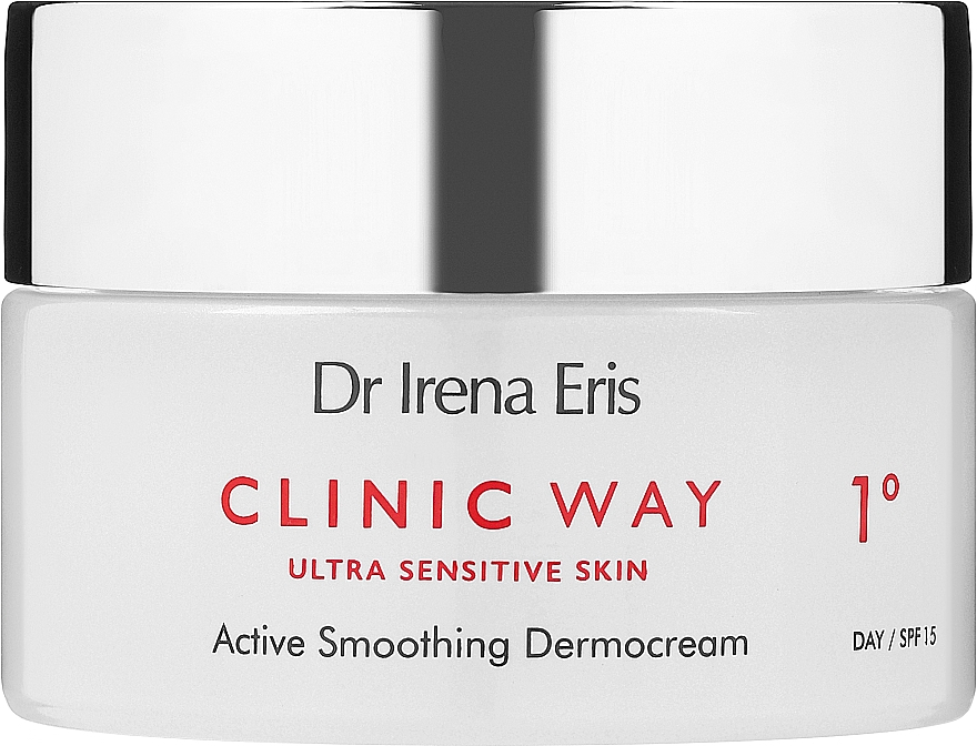 Активний розгладжувальний крем для обличчя - Dr. Irena Eris Clinic Way 1° Active Smoothing Dermocream SPF15 — фото N1