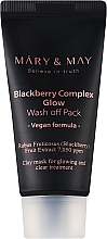Духи, Парфюмерия, косметика Антиоксидантная глиняная маска для лица с ежевикой - Mary & May Blackberry Complex Glow Wash Off Mask