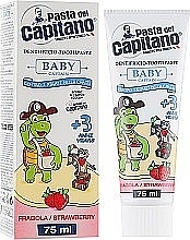 УЦІНКА Дитяча зубна паста "Полуниця", 3+ - Pasta del Capitano * — фото N1