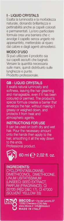 Рідкі кристали для волосся - BBcos Kristal Basic Linen Seeds Liquid Crystal — фото N4