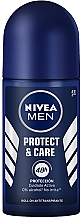 Набір - NIVEA MEN Protect & Care 2021 (ash/balm/100ml + shaving/gel/200ml + deo/50ml + lip/balm/4.8g + bag) — фото N5