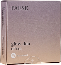 Пудра і рум'яна для обличчя - Paese Nanorevit Glow Duo Effect Powder And Blush — фото N1