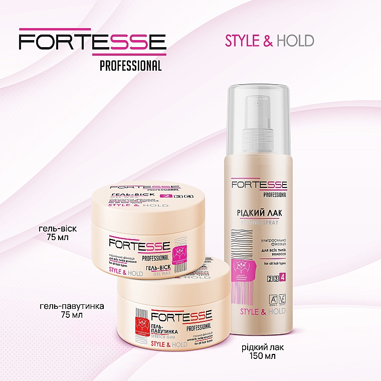Гель-воск для волос нормальной фиксации - Fortesse Professional Style & Hold Gel Wax — фото N4