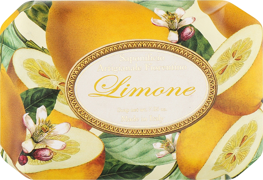 Мило туалетне "Лимон" - Saponificio Artigianale Fiorentino Lemon