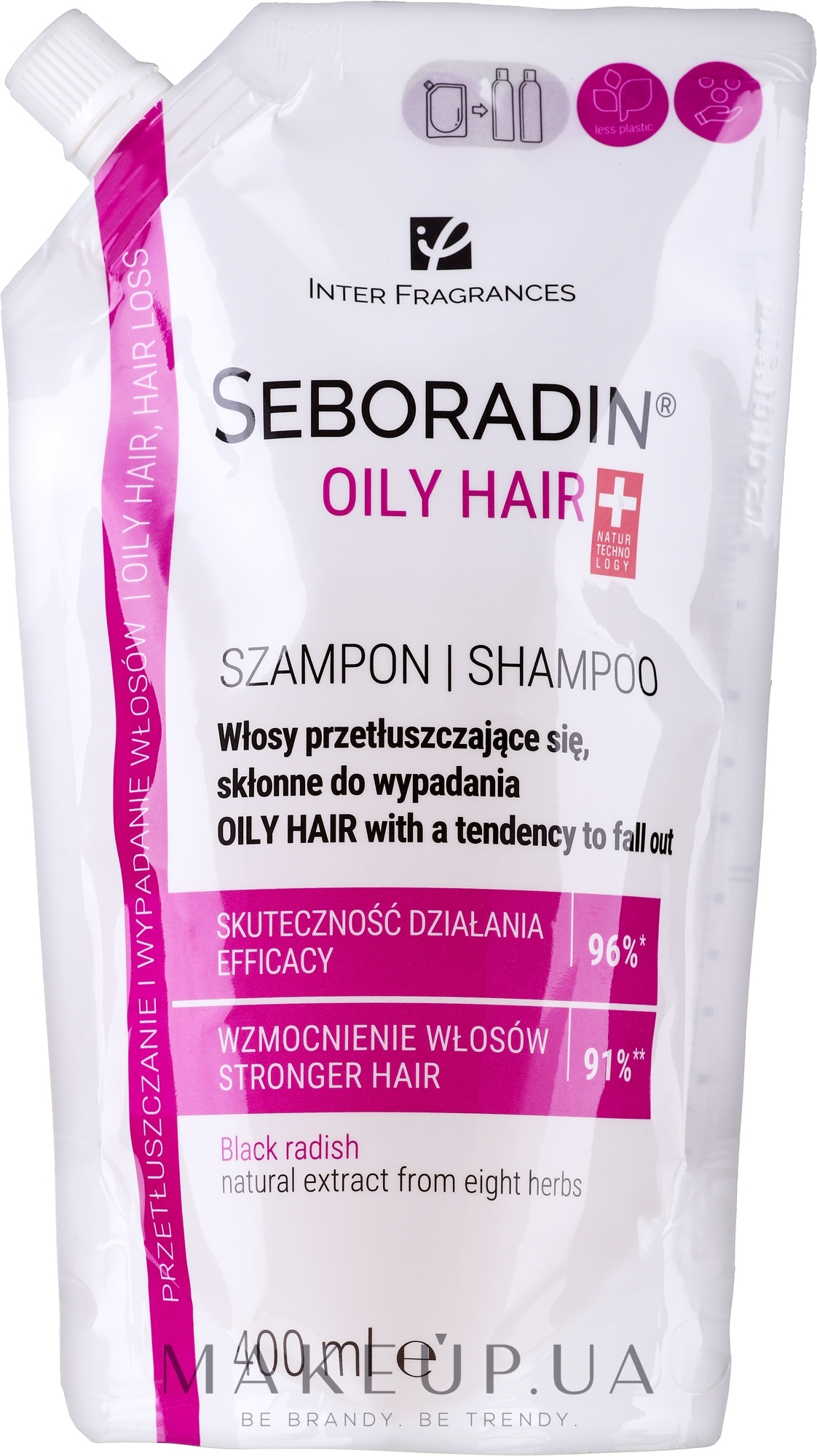 Шампунь для жирного волосся - Seboradin Oily Hair Shampoo (дой-пак) — фото 400ml