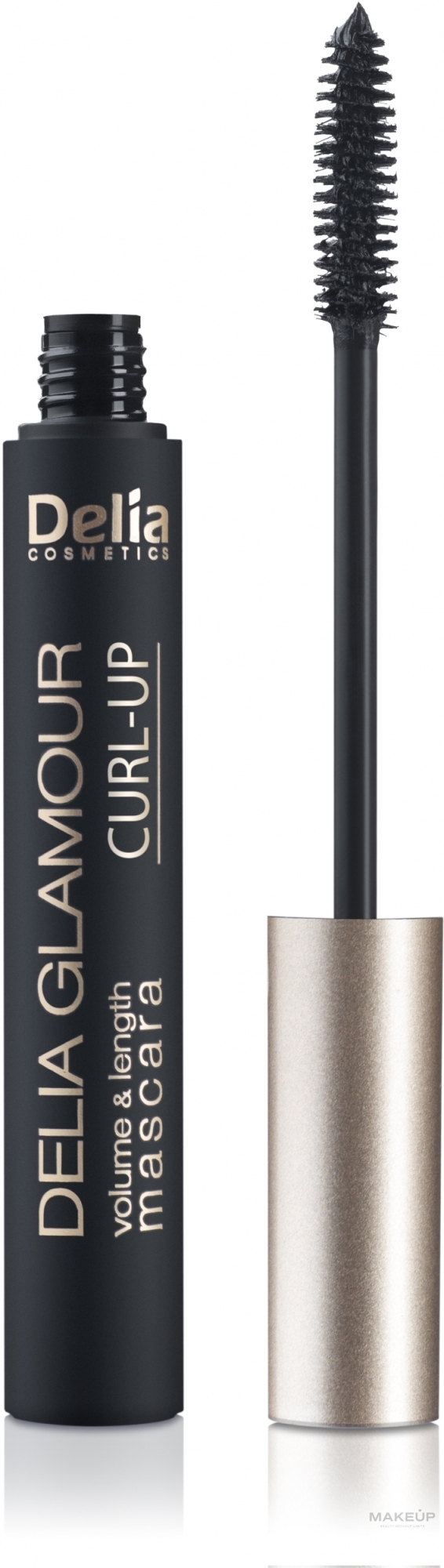 Підкручуюча туш для вій - Delia Volume Glamour&Length Mascara Curl-UP  — фото Black