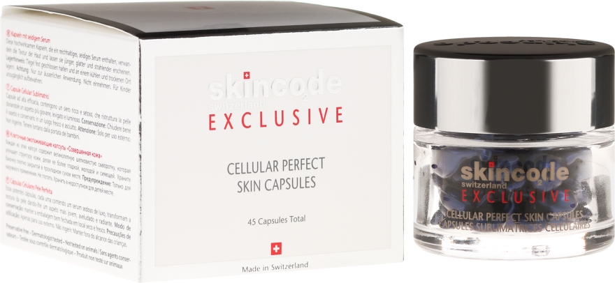 Клеточные капсулы "Идеальная Кожа" - Skincode Exclusive Cellular Perfect Skin Capsules — фото N1
