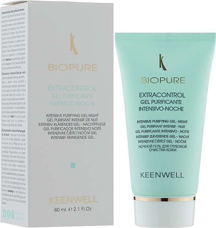 Ночной гель для глубокого очищения кожи - Keenwell Biopure Intensive Purifying Gel Night — фото N2