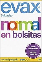 Ежедневные прокладки "Нормал" в индивидуальной упаковке, 40шт - Evax Salvaslip — фото N1
