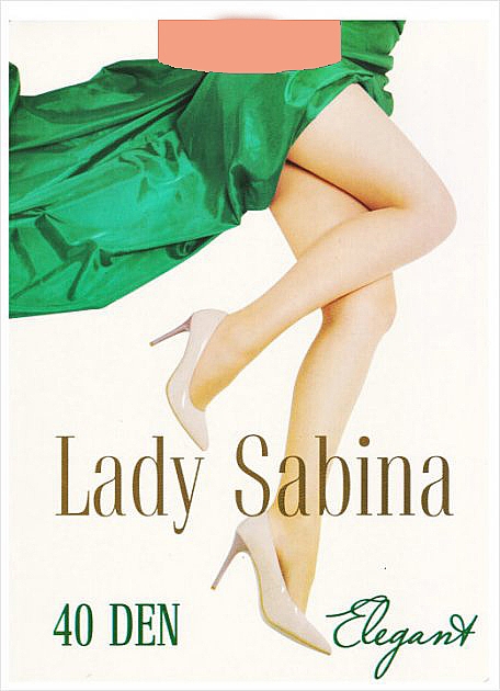 Колготки жіночі "Elegant" 40 Den, beige - Lady Sabina — фото N1