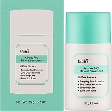 Мягкий минеральный солнцезащитный крем - Klairs All-day Airy Mineral Sunscreen — фото N2