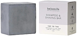Парфумерія, косметика Твердий шампунь та мило для гоління 2в1 - Be.Bare Life Top To Toe Shampoo & Shaving Bar