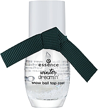 Топовое покрытие для ногтей - Essence Winter Dreamin Snow Ball Top Coat — фото N1