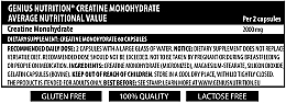 Харчова добавка "Креатин моногідрат", у капсулах - Genius Nutrition Creatine Monohydrate — фото N2