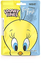 Тканинна маска для обличчя з ароматом меду - Mad Beauty Looney Tunes Mascarilla Facial Tweety — фото N1