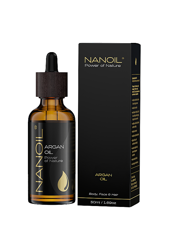 Аргановое масло - Nanoil Body Face and Hair Argan Oil — фото N2