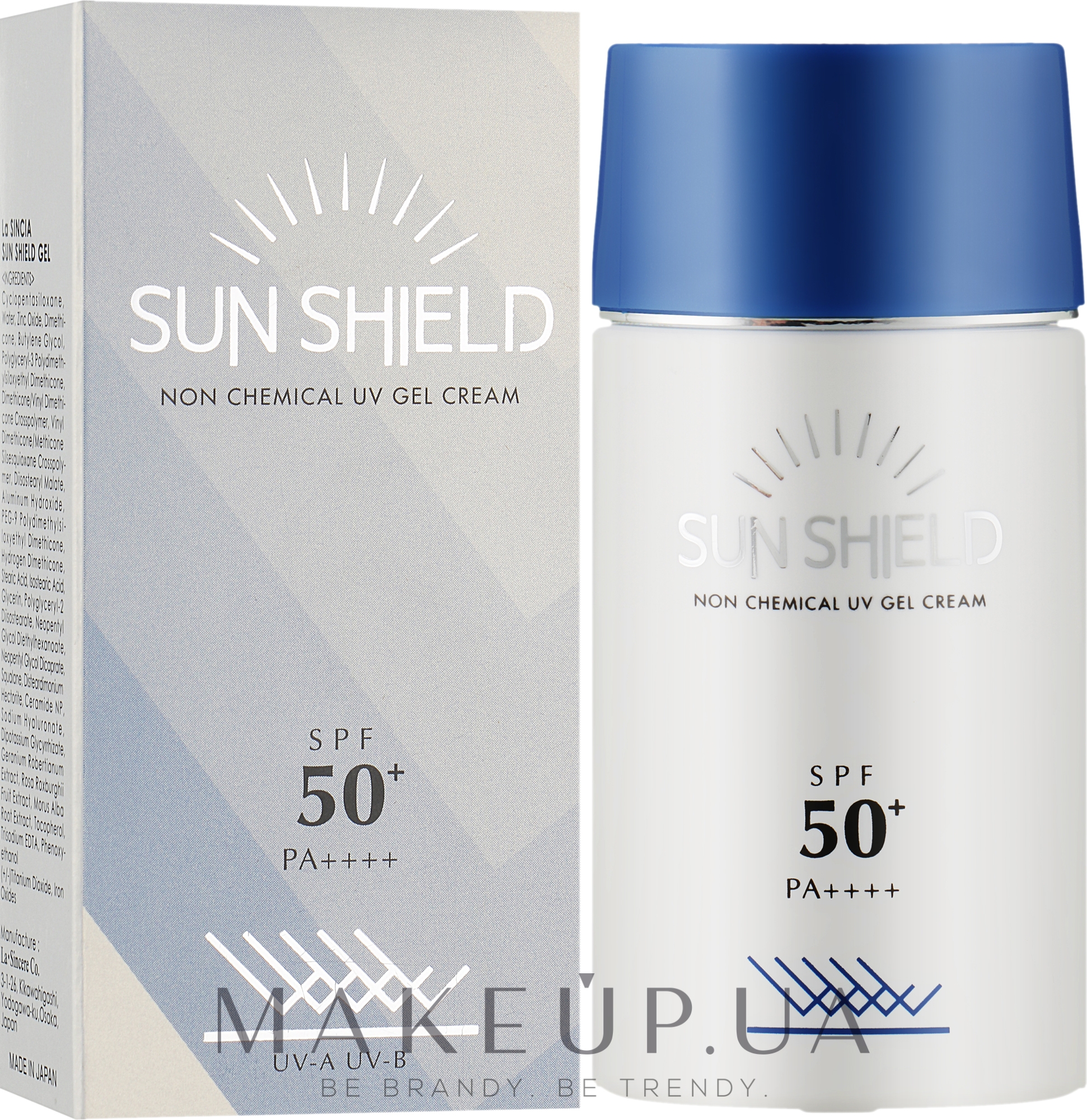 Біогель з фактором захисту - La Sincere Sun Shield Non Chemical UV Gel Cream SPF 50+ — фото 55ml