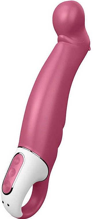 Вибратор с согнутым концом, розовый - Satisfyer Vibes Petting Hippo Vibrator — фото N1