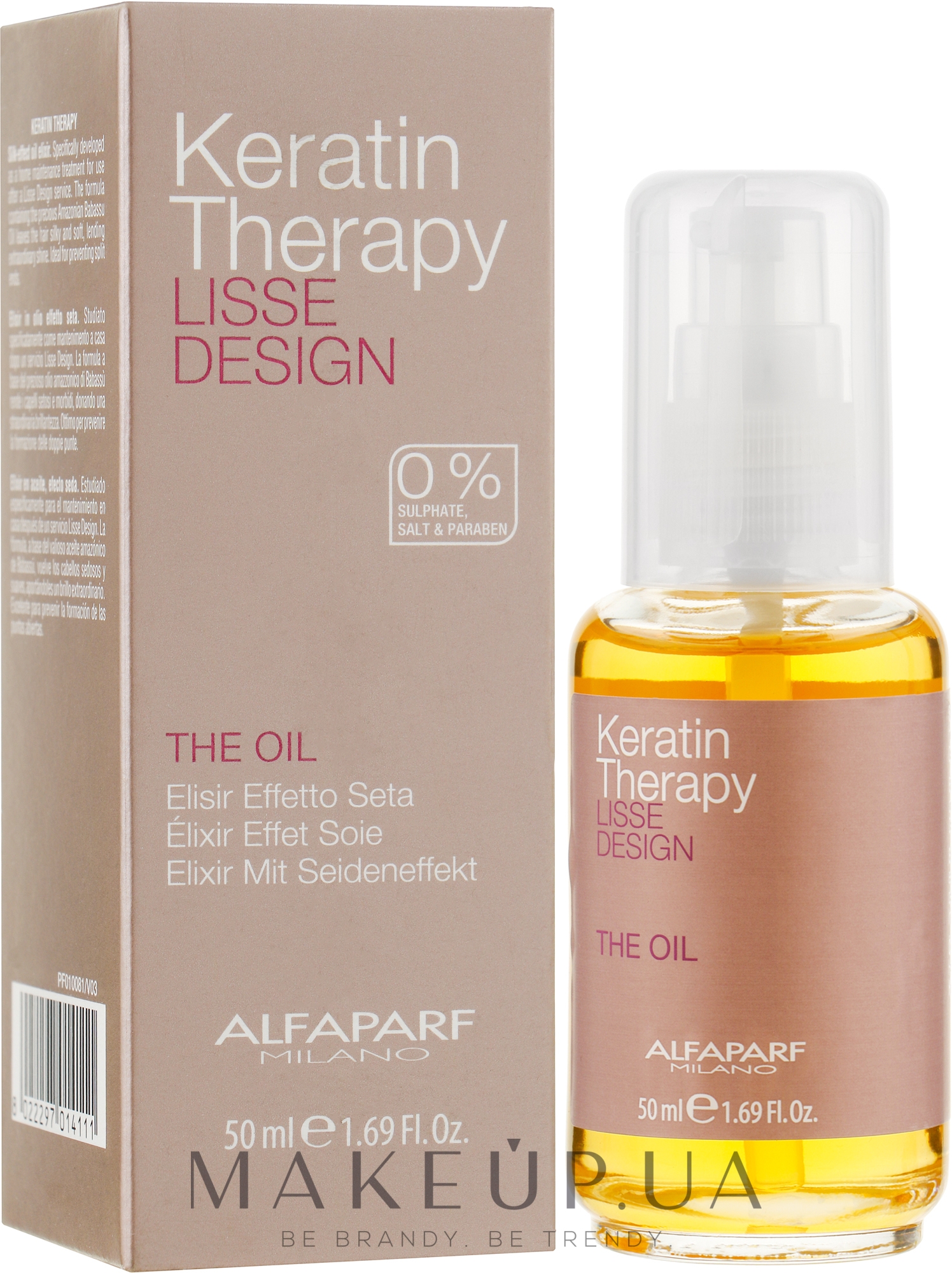 Кератинова олія для волосся - Alfaparf Lisse Design Keratin Therapy Oil — фото 50ml