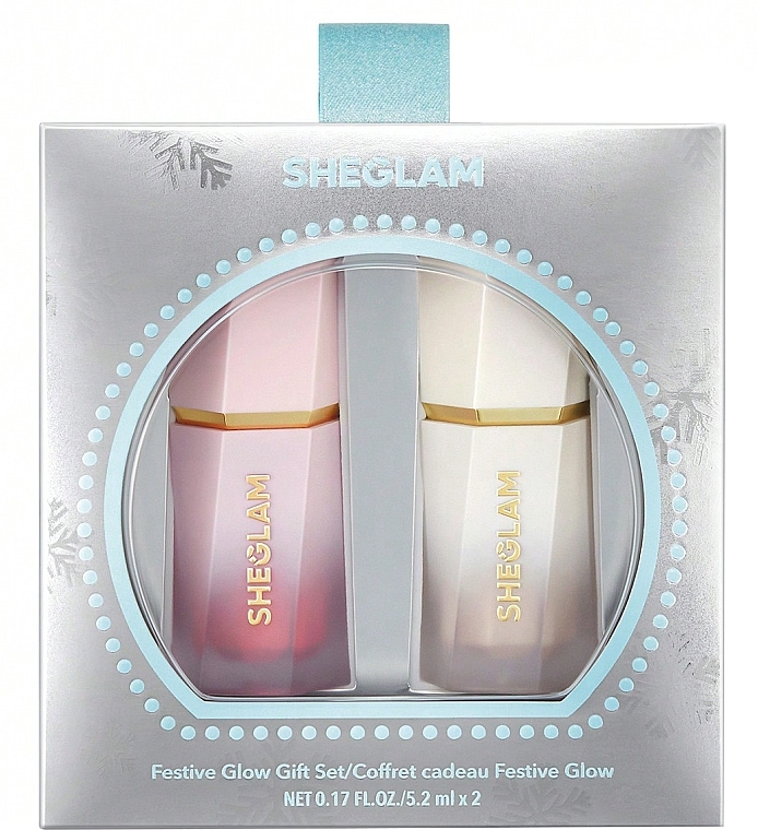 Подарочный набор - Sheglam Festive Glow Gift Set (blush/5,2ml + highlighter/5,2ml) — фото N1