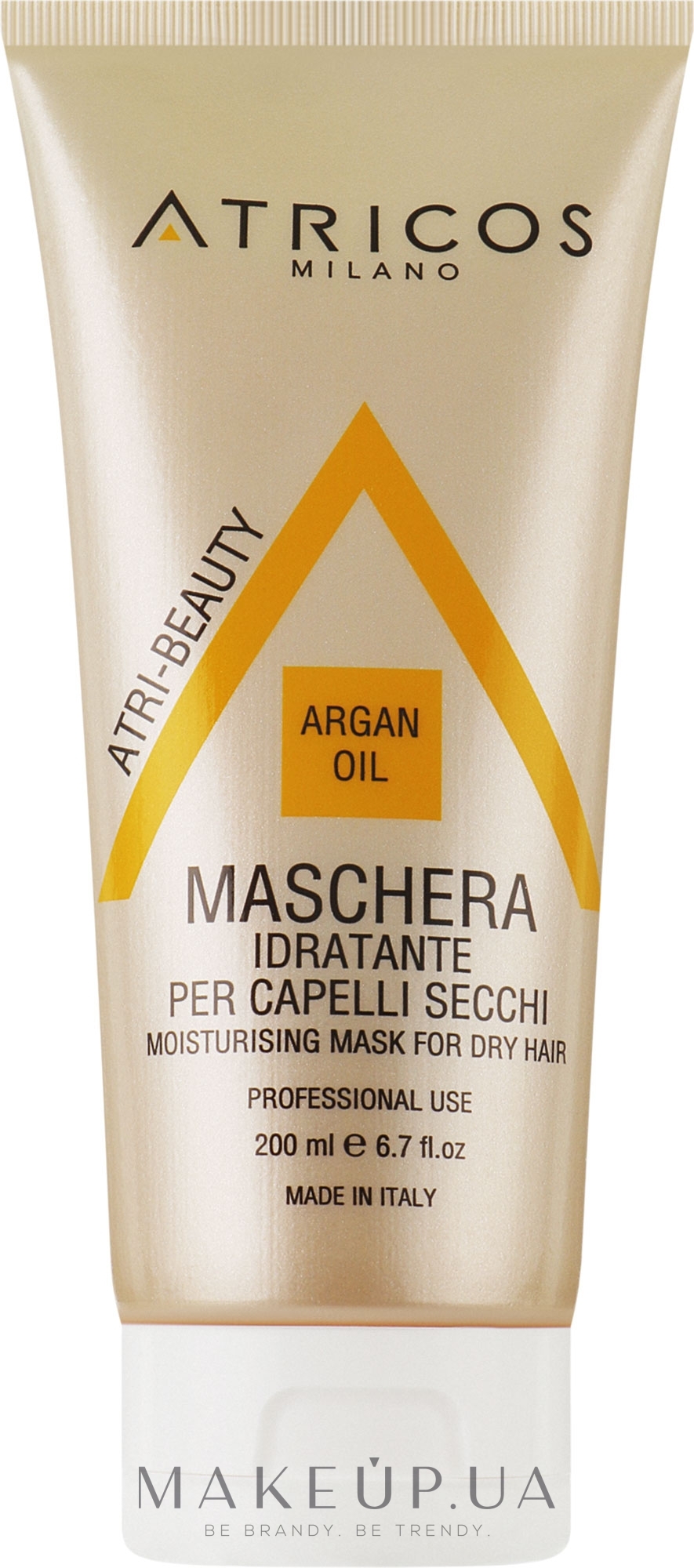 Увлажняющая маска для сухих волос с аргановым маслом - Atricos Argan Oil Moisturising Mask — фото 200ml