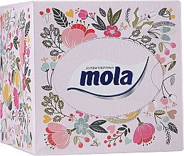 Парфумерія, косметика Тришарові серветки, квітковий візерунок - Mola Tissue