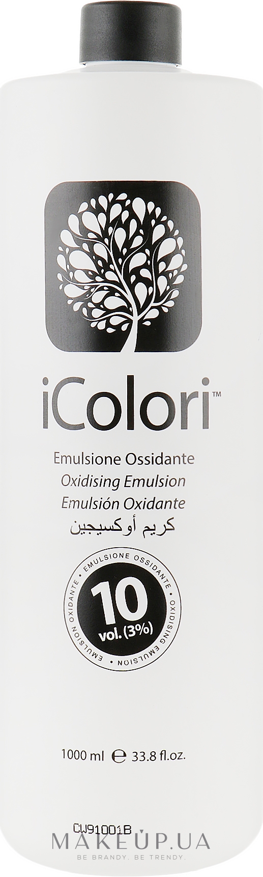 Окислювач для крем-фарби 10VOL - iColori Hair Care Oxidizer — фото 1000ml