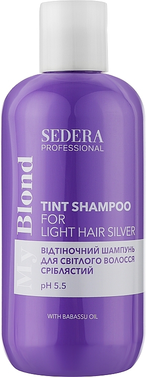 Тонирующий шампунь для волос "Silver" - Sedera Professional My Blond Tint Shampoo For Light Hair — фото N1