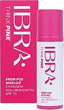 Крем для макіяжу з гіалуроновою кислотою - Ibra Think Pink SPF15 — фото N1