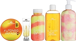 Набор "Mango Mood" - Sovka Skincare (scr/310g + sh/gel/200ml + salt/100g + b/suffle/200ml + oil/5ml + bag/1pcs) — фото N4