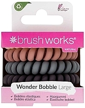 Парфумерія, косметика Резинки для волосся, різнокольорові, 5 шт. - Brushworks Wonder Bobble Large Natural