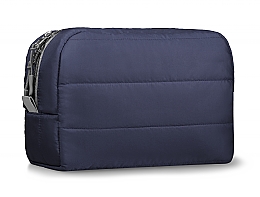 Косметичка стеганая, синяя "Classy" - MAKEUP Cosmetic Bag Blue — фото N1