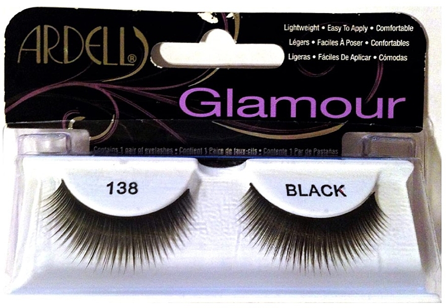 Накладные ресницы - Ardell Glamour Lashes Black 138 — фото N1