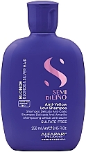Шампунь для светлых и обесцвеченных волос - AlfaParf Milano Semi Di Lino Blonde Anti-Yellow Low Shampoo — фото N1