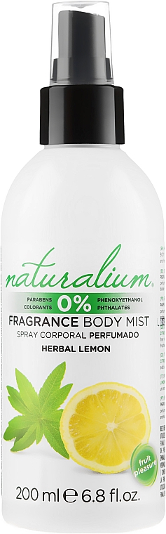 Спрей для тіла - Naturalium Herbal Lemon Body Mist — фото N1